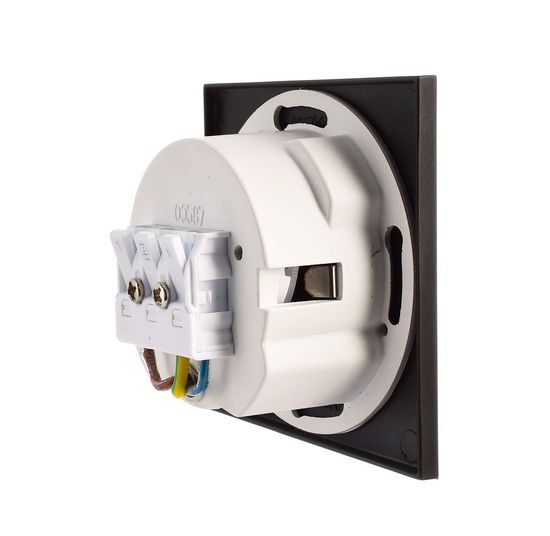 Deko-Light Abdeckung eckig schwarz Stufe für Alwaid, schwarz, 75mm 930487
