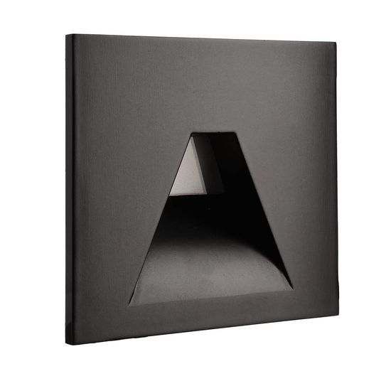 Deko-Light Abdeckung eckig schwarz Winkel für Alwaid, schwarz, 75mm 930490