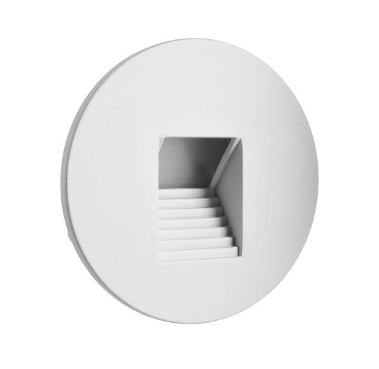 Deko-Light Abdeckung rund weiß Stufe für Alwaid, Aluminium Druckguss 930497