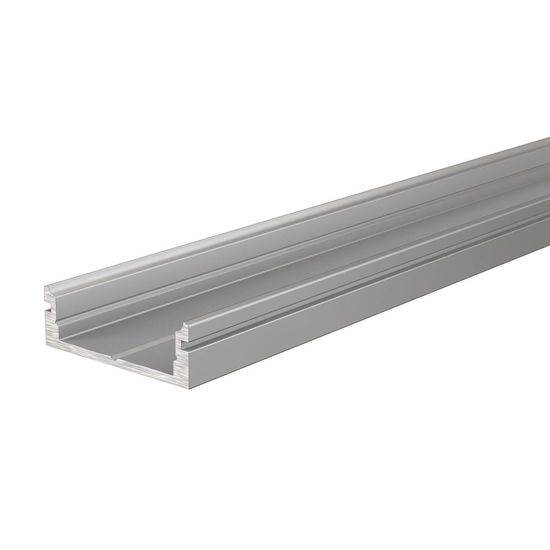 Deko-Light U-Profil flach AU-01-15 für 15 - 16,3mm LED Stripes, Alu, Silber-matt, eloxiert,1m 970060