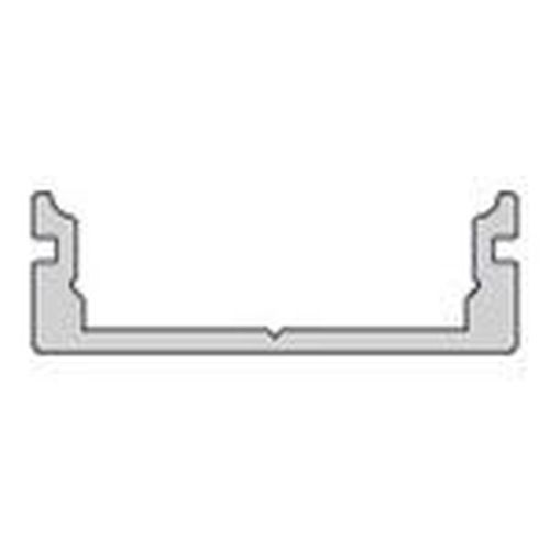 Deko-Light U-Profil flach AU-01-15 für 15 - 16,3mm LED Stripes, Alu, Silber-matt, eloxiert,1m 970060
