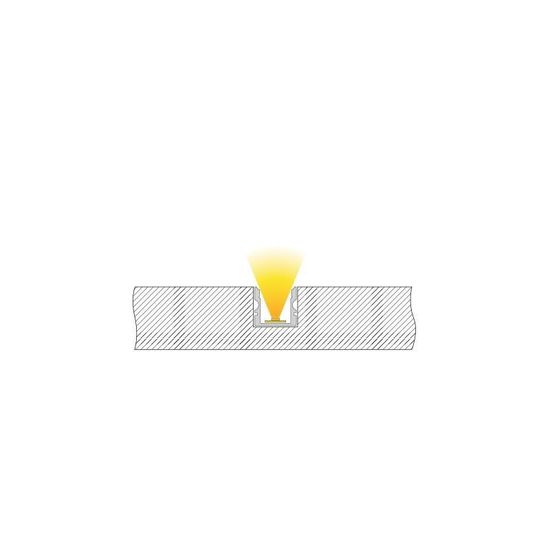 Deko-Light U-Profil hoch AU-02-10 für 10 - 11,3mm LED Stripes, Alu, Silber-matt, eloxiert,1m 970120