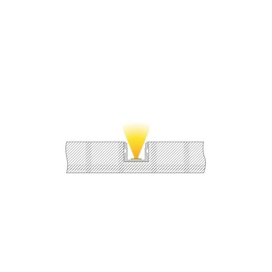 Deko-Light U-Profil hoch AU-02-12 für 12 - 13,3mm LED Stripes, Alu, Silber-matt, eloxiert,1m 970140