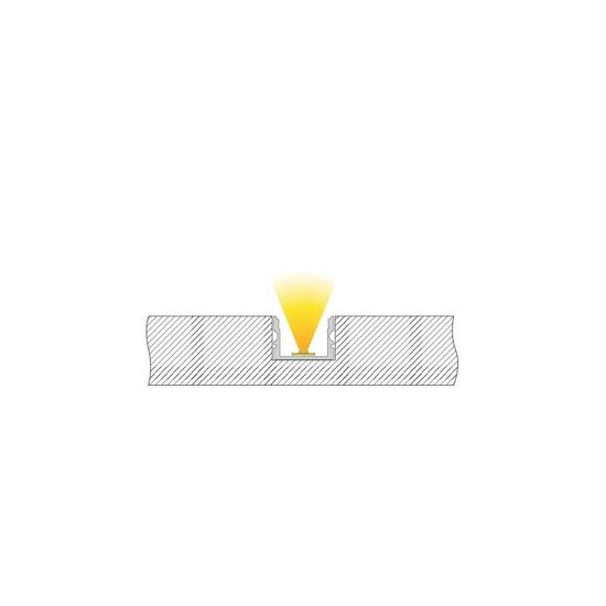 Deko-Light U-Profil hoch AU-02-15 für 15 - 16,3mm LED Stripes, Alu, Silber-matt, eloxiert,1m 970160