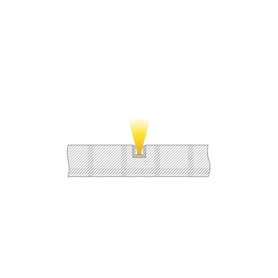 Deko-Light U-Profil hoch AU-02-05 für 5 - 5,7mm LED Stripes, Alu, Silber-matt, eloxiert,1m 970180