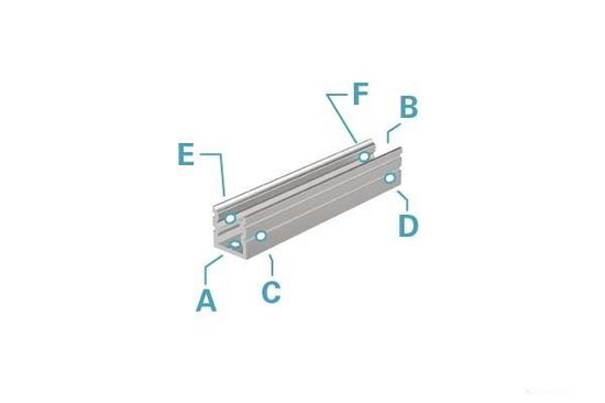 Deko-Light U-Profil hoch AU-02-05 für 5 - 5,7mm LED Stripes, Alu, Silber-matt, eloxiert,1m 970180