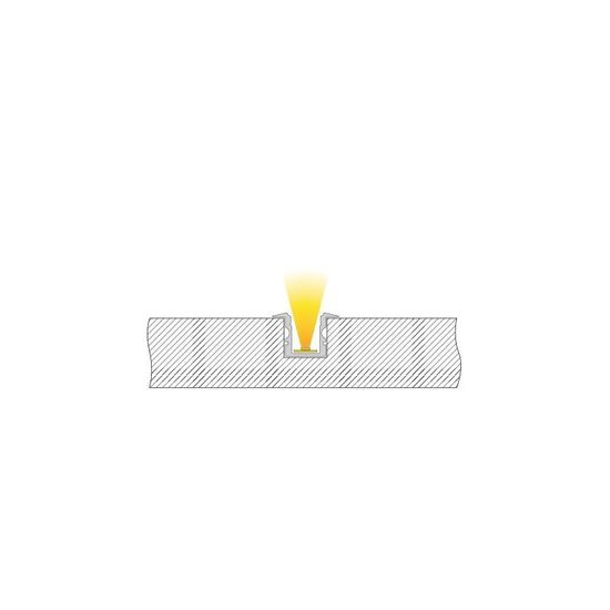Deko-Light T-Profil hoch ET-02-08 für 8 - 9,3mm LED Stripes, Alu, Silber-matt, eloxiert,1m 975100