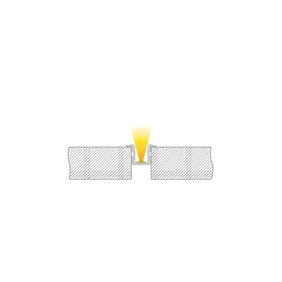 Deko-Light T-Profil hoch ET-02-08 für 8 - 9,3mm LED Stripes, Alu, Silber-matt, eloxiert,1m 975100