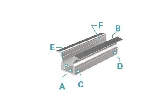 Deko-Light T-Profil hoch ET-02-08 für 8 - 9,3mm LED Stripes, Alu, Silber-matt, eloxiert,1m 975100