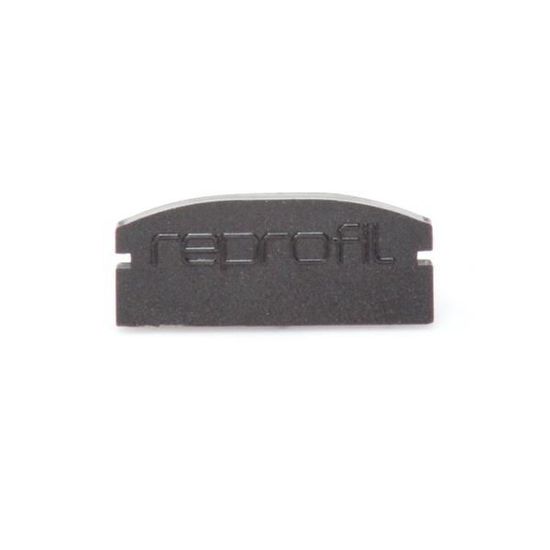 Deko-Light Endkappe F-AU-01-15 Set 2 Stk, Schwarz, 21mm 978532