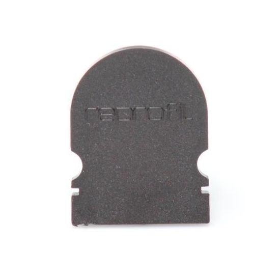 Deko-Light Endkappe R-AU-02-12 Set 2 Stk, Schwarz, 18mm 979532