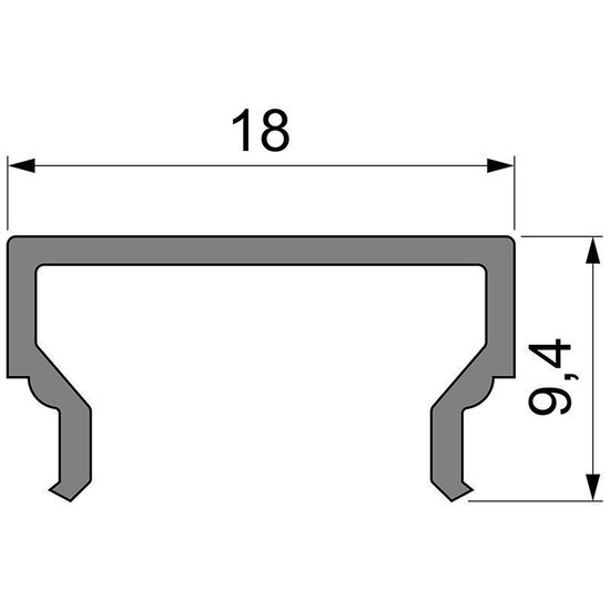 Deko-Light Abdeckung H-01-12, matt 75% Transmission, 1m 984022