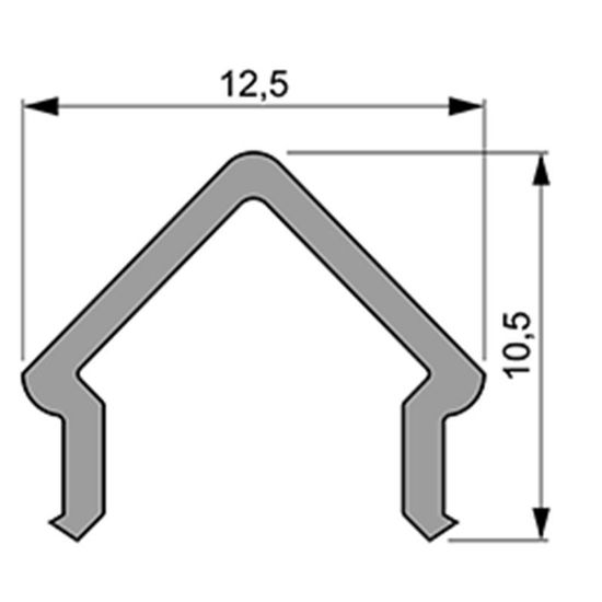Deko-Light Abdeckung E-01-08, milchig 40% Transmission, 1m 985504