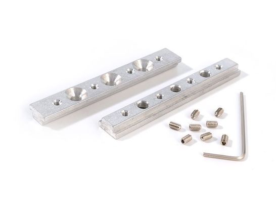 Deko-Light Universal Nutenstein / Längsverbinder Set 2 Stk, Alu, Silber, 80mm 987020