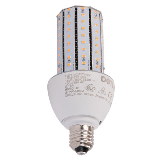 Dotlux 1665-221360 LED-Strassenlampe RETROFITnav E27 18W 2100K