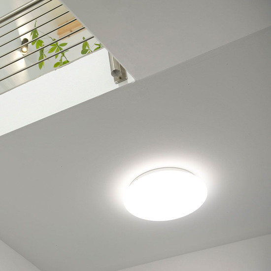 Dotlux 2834-4FW180 LED-Leuchte LUNAsensor IP44 Ø330mm 18W COLORselect mit Bewegungssensor