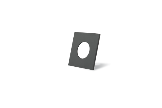Dotlux 3436 Zierring für MULTI und MULTIsun eckig schwarz matt