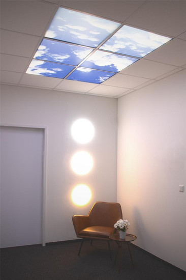 Dotlux M05-01010620 Motivplatte SKYLIGHT für Einbaupanels Motiv 5 Raster 1x1 für 620x620