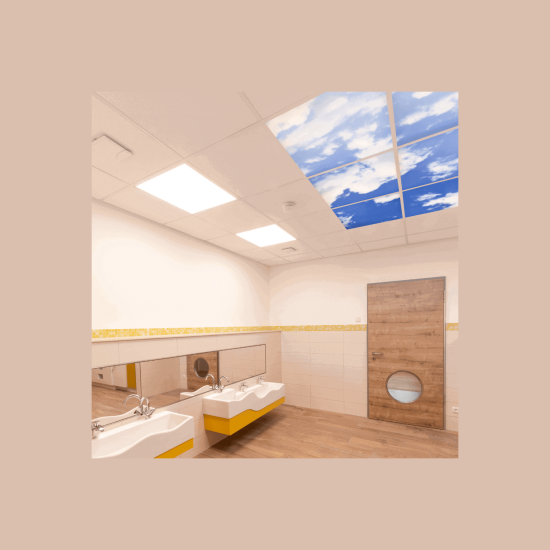 Dotlux M05-01010620 Motivplatte SKYLIGHT für Einbaupanels Motiv 5 Raster 1x1 für 620x620
