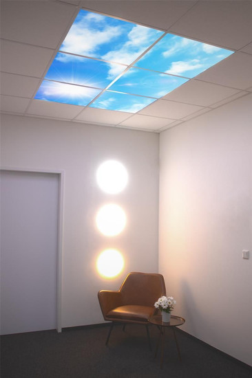 Dotlux M06-01010620 Motivplatte SKYLIGHT für Einbaupanels Motiv 6 Raster 1x1 für 620x620