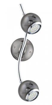 Eglo LED Deckenleuchte Bimeda GU10 2x3W L:36.5cm nickel-schwarz