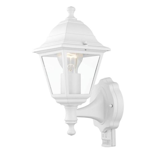 Eglo 31347 BELFORT 1 E27 Außen-Wand-/Deckenleuchte Sensor Weiss IP44