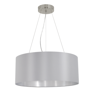 Eglo Pendelleuchte Maserlo Ø53cm 3xE27 grau silber