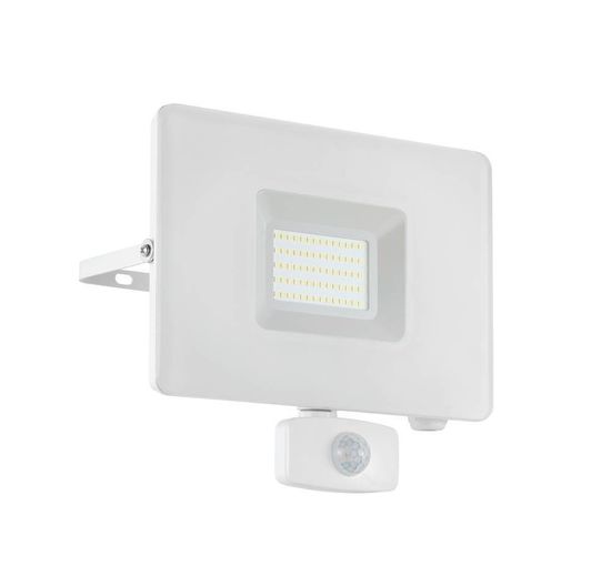 Eglo 33159 FAEDO 3 LED Außen-Wand-/Deckenleuchte 53W Sensor Weiss Tageslichtweiss IP44