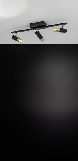 EGLO 39146 TOMARES LED Spot-Leuchte schwarz messing 3x5W 3000K warmweiss