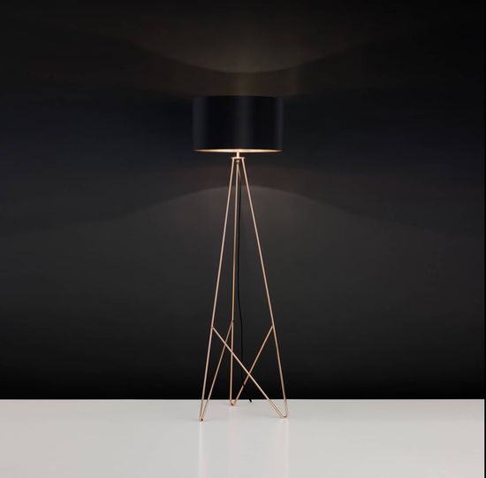 EGLO 39229 CAMPORALE Stehleuchte schwarz kupfer E27