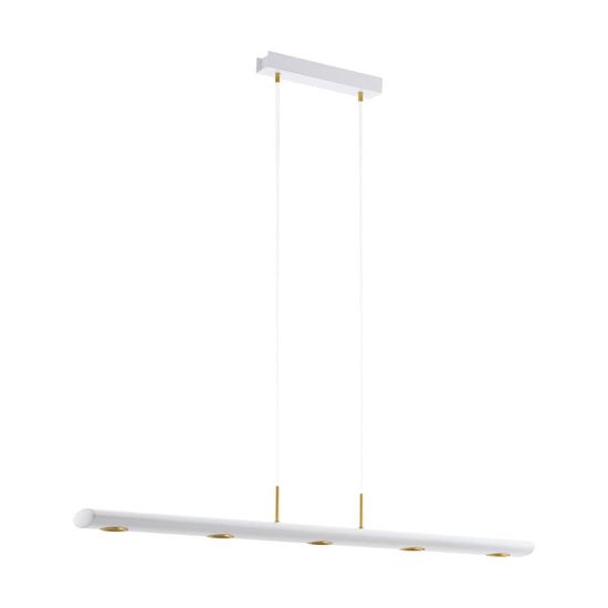 EGLO 39371 CANELAS LED Pendelleuchte gold 5x4.6W 2327K warmweiss