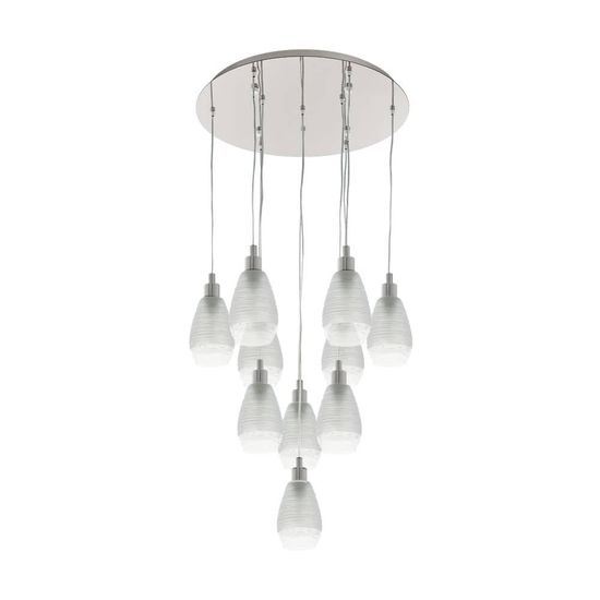 EGLO 39503 SIRACUSA Hängeleuchte klar 10xE27