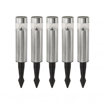 Eglo 48631 LED 5er-Set Erdspieß Solar Aussenleuchte Gartenleuchte