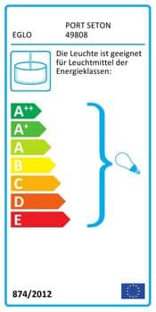 Eglo 49808 Port Seton Pendelleuchte 3x E27 antik braun