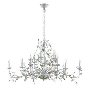 Eglo 49828 Flitwick 1 Hängeleuchte 15xE14 Stahl silber