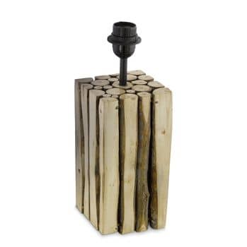Eglo 49832 Ribadeo Tischleuchte Holz E27 braun