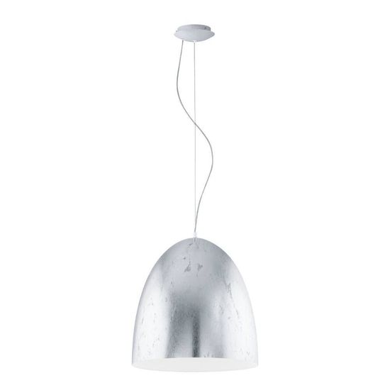 Eglo 61323 SARABIA LED Pendelleuchte 24W Ø485mm Silber Weiss Warmweiss