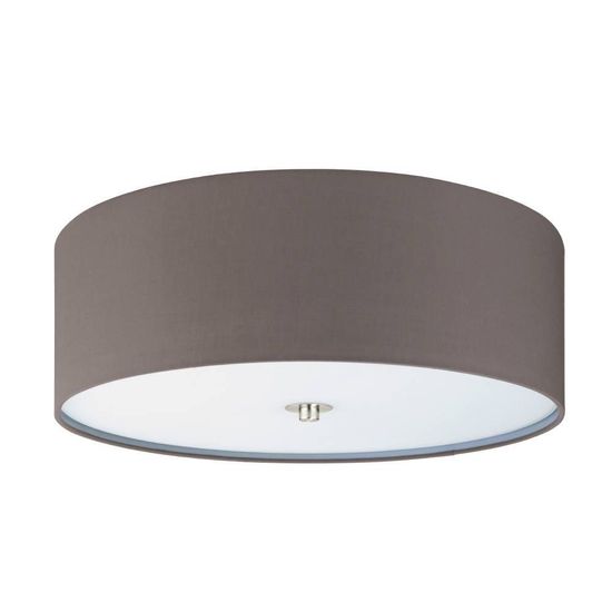 Eglo 61398 PASTERI PRO E27 Schirm Ø475mm Weiss Anthrazit-Braun