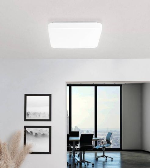 Eglo 61508 GIRON PRO LED Wand- / Deckenleuchte 12W 280x280mm Weiss Neutralweiss