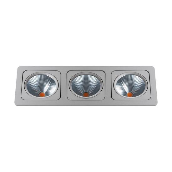 Eglo 61684 VASCELLO G LED Einbauspot Downlight 3x20,7W 416x150mm Silber Warmweiss