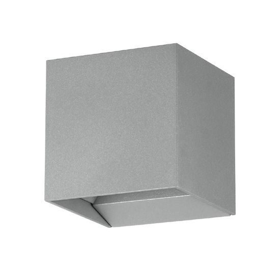 Eglo 61923 CALPINO PRO LED Außen-Wandleuchte 2x3,3W Silber Warmweiss IP54