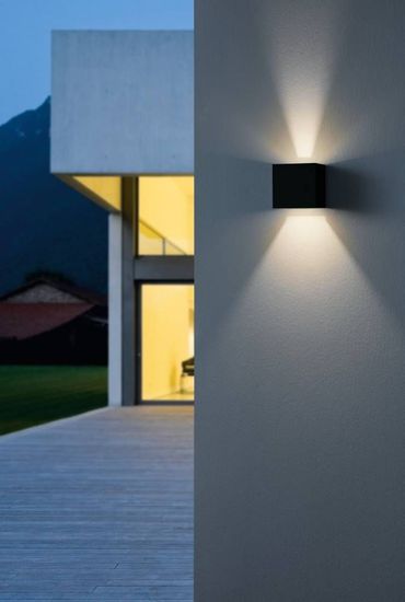 Eglo 61926 CALPINO PRO LED Außen-Wandleuchte 2x3,3W Schwarz Neutralweiss IP54