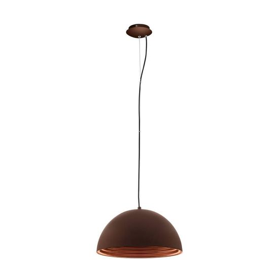 Eglo 61974 PANDERAS E27 Pendelleuchte Ø400mm Braun, Kupfer