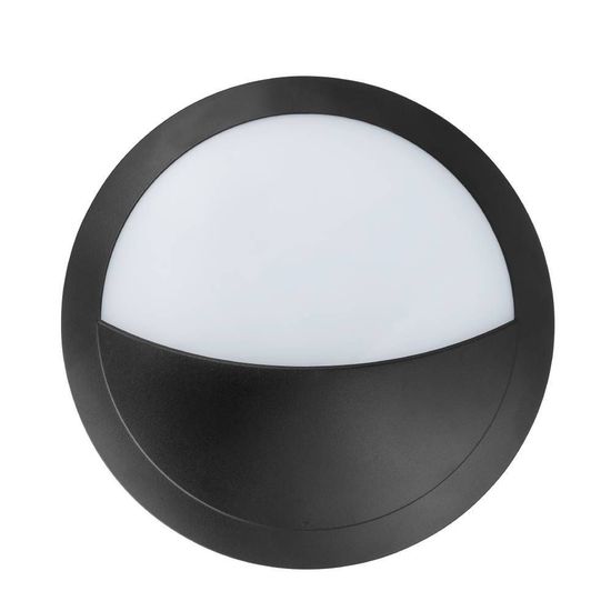 Eglo 62218 BELLARIA LED Außen-Wandleuchte 6W Ø300mm Schwarz Weiss Neutralweiss IP66