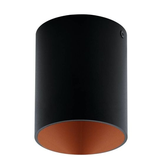 Eglo 62251 POLASSO PRO GU10 Anbauspots+Anbauleuchten Ø100mm Schwarz, Kupfer