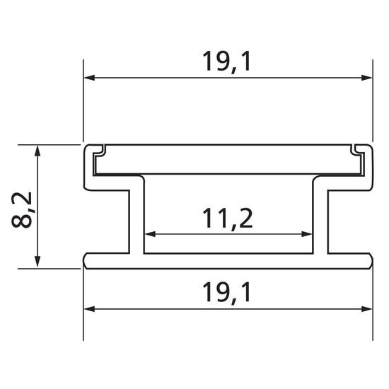 Eglo 62471 RAVELO Bodenschiene 1000x19mm Weiss