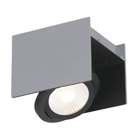 Eglo 62946 VIDAGO PRO LED Deckenleuchte 9W 180x130mm Silber, Schwarz Warmweiss Dimmbar