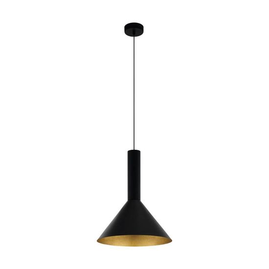 Eglo 62987 CANALELLO E27 Pendelleuchte Ø190mm Schwarz, Gold