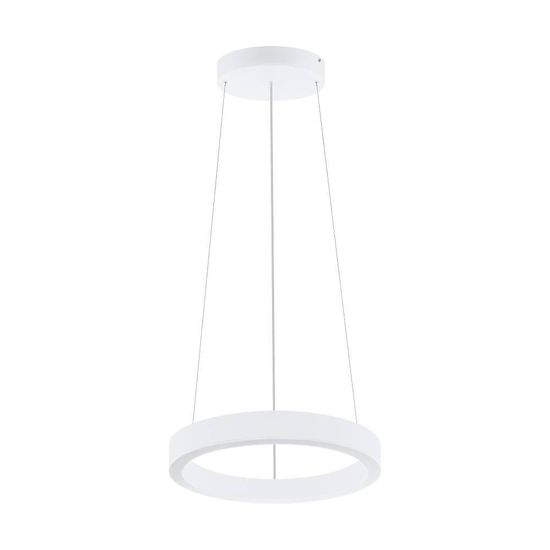 Eglo 63041 PASTRENGO 1 LED Pendelleuchte 2x30W Ø500mm Weiss Warmweiss Dimmbar