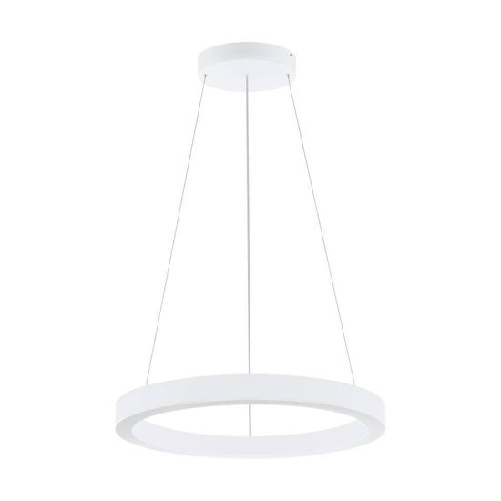 Eglo 63046 PASTRENGO 1 LED Pendelleuchte 2x45W Ø700mm Weiss Neutralweiss Dimmbar